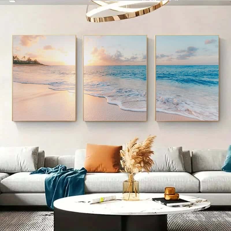 Seascape Artwork | Nature Wall Art | Trio, A2 at XILEF Art